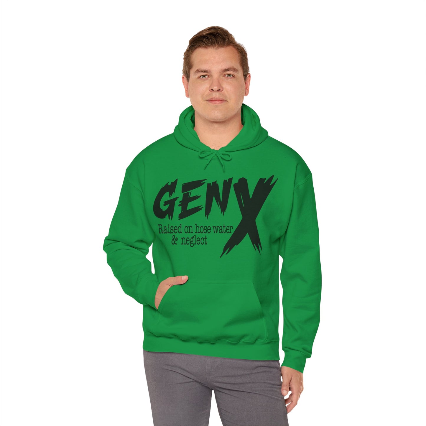 Gen X Raised on Hose Water & Neglect Unisex Heavy Blend™ Hooded Sweatshirt
