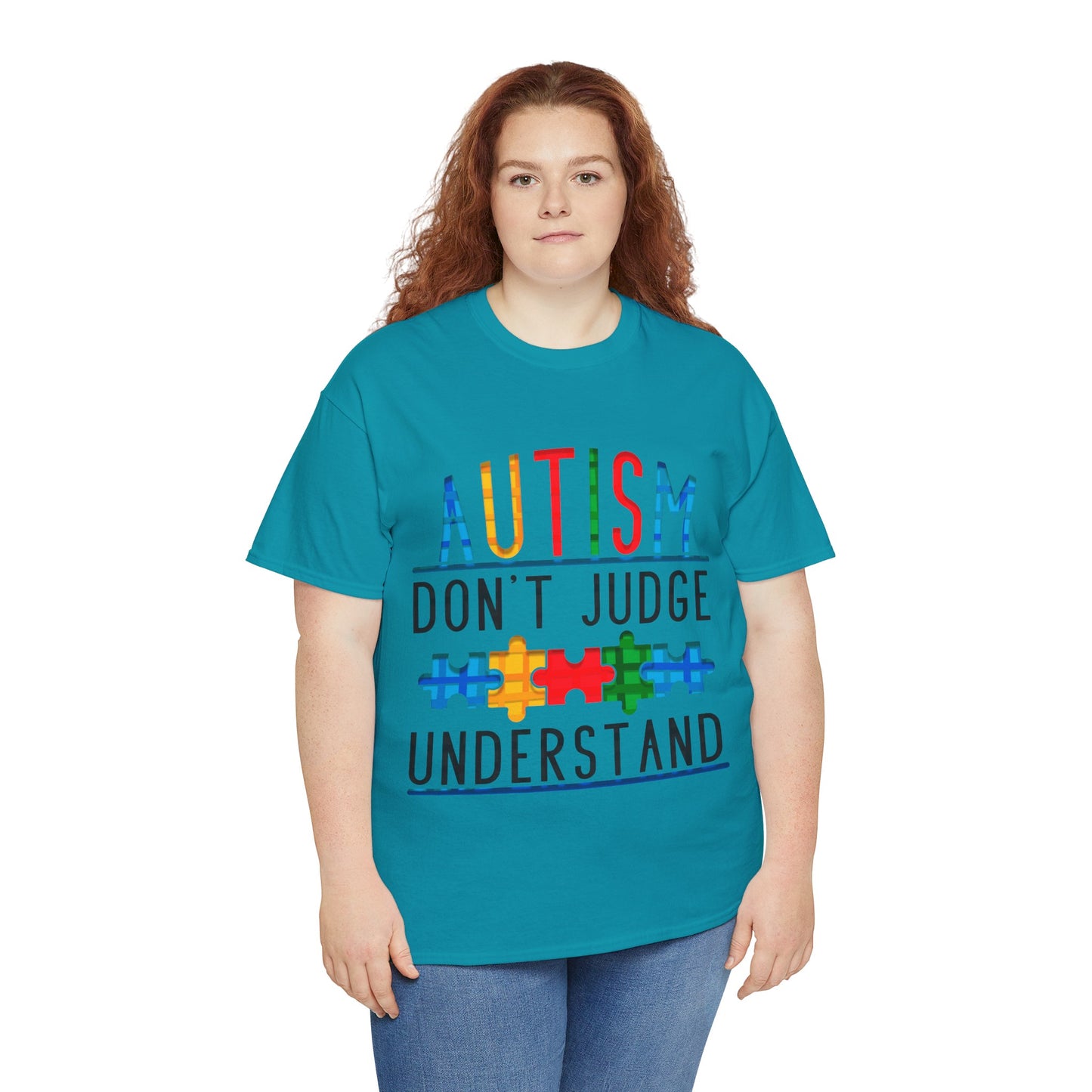 Autism Don't Judge Understand T-shirt Unisex Heavy Cotton