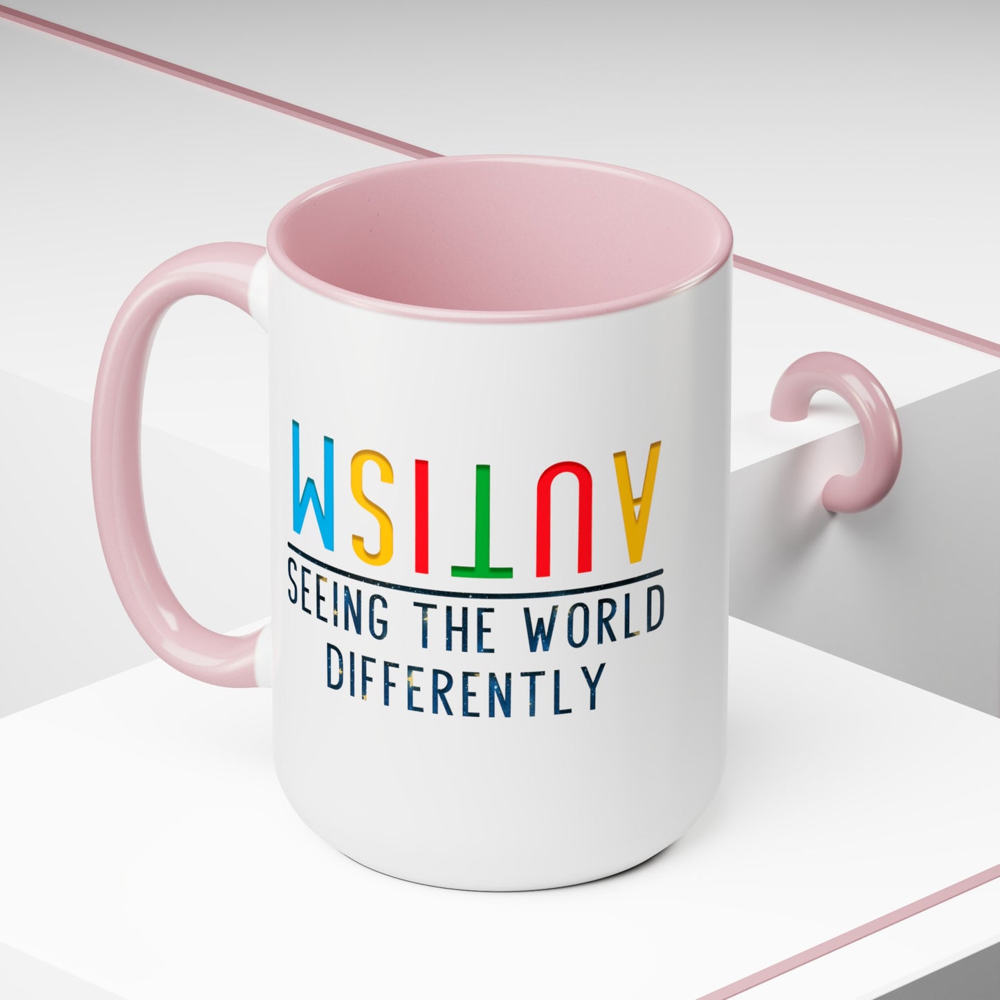 Autism Seeing the World Differently T-shirt 15oz Coffee Mug