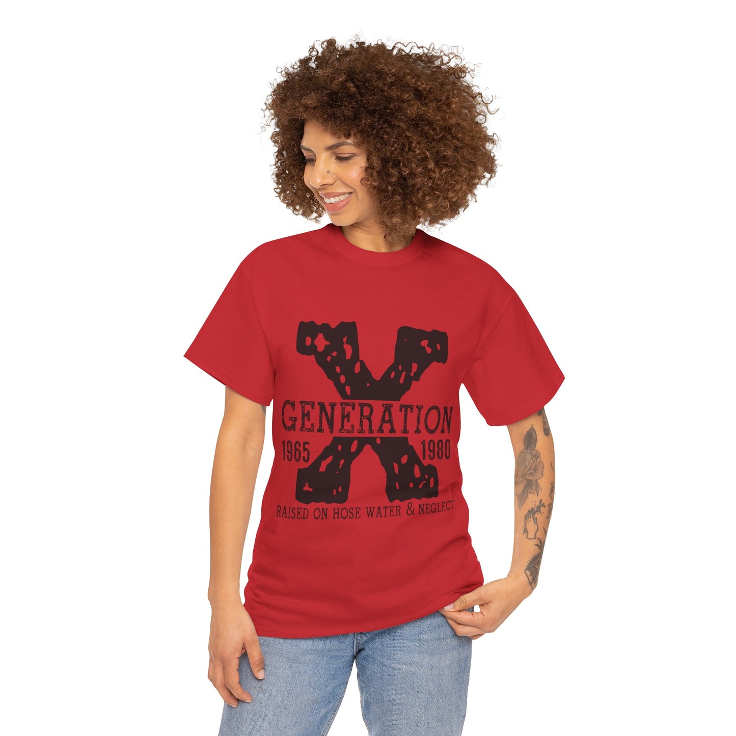 Copy of GEN X Raised On Hose Water & Neglect Tshirt Unisex Heavy Cotton