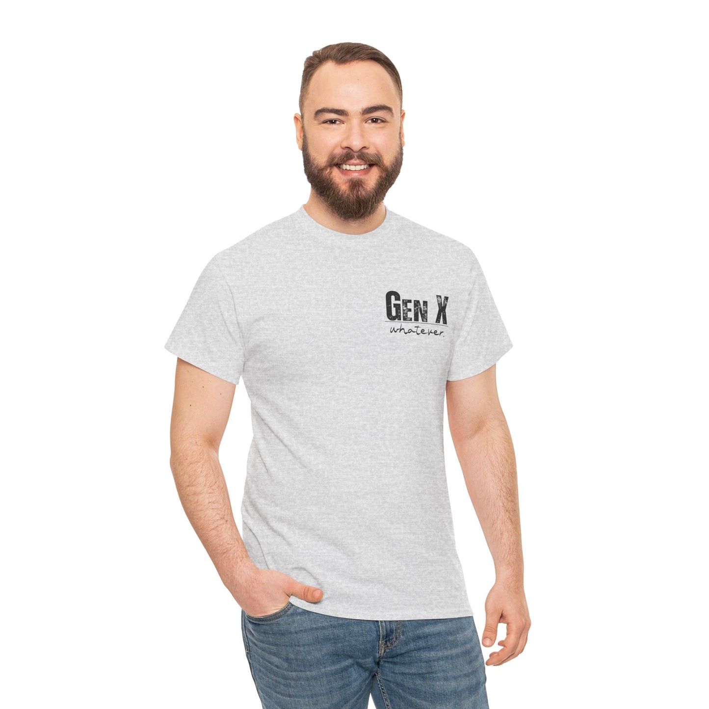 GEN X Definition Unisex Heavy Cotton T-Shirt Front & Back
