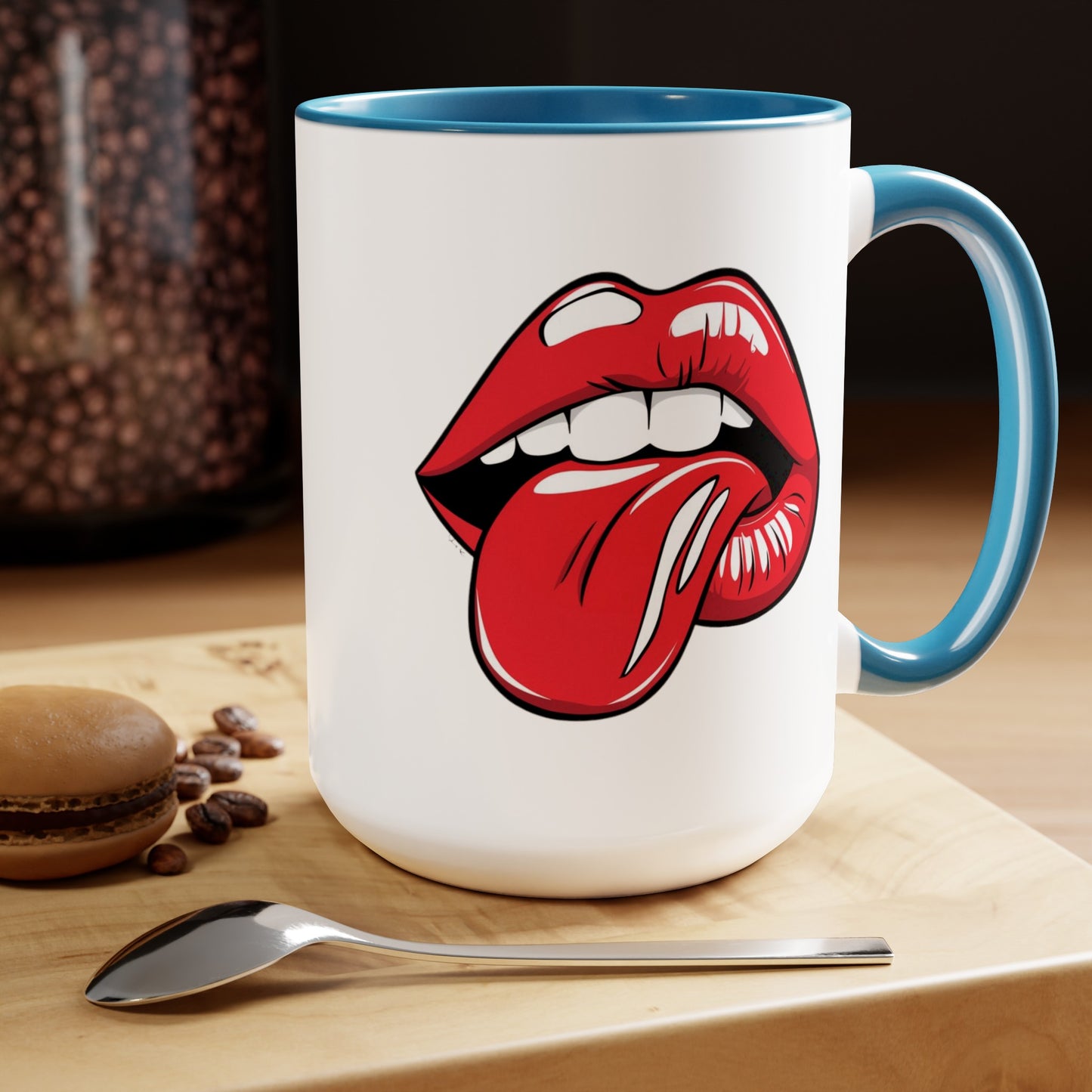 PopArt Lips and Tounge15oz Coffee Mug