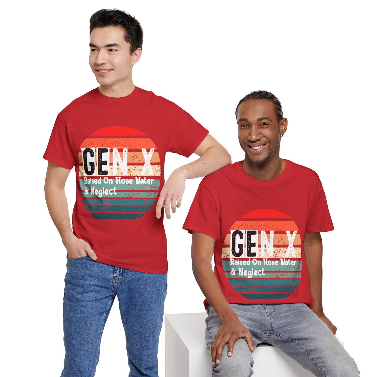 GEN X Raised On Hose Water & Neglect Tshirt Unisex Heavy Cotton