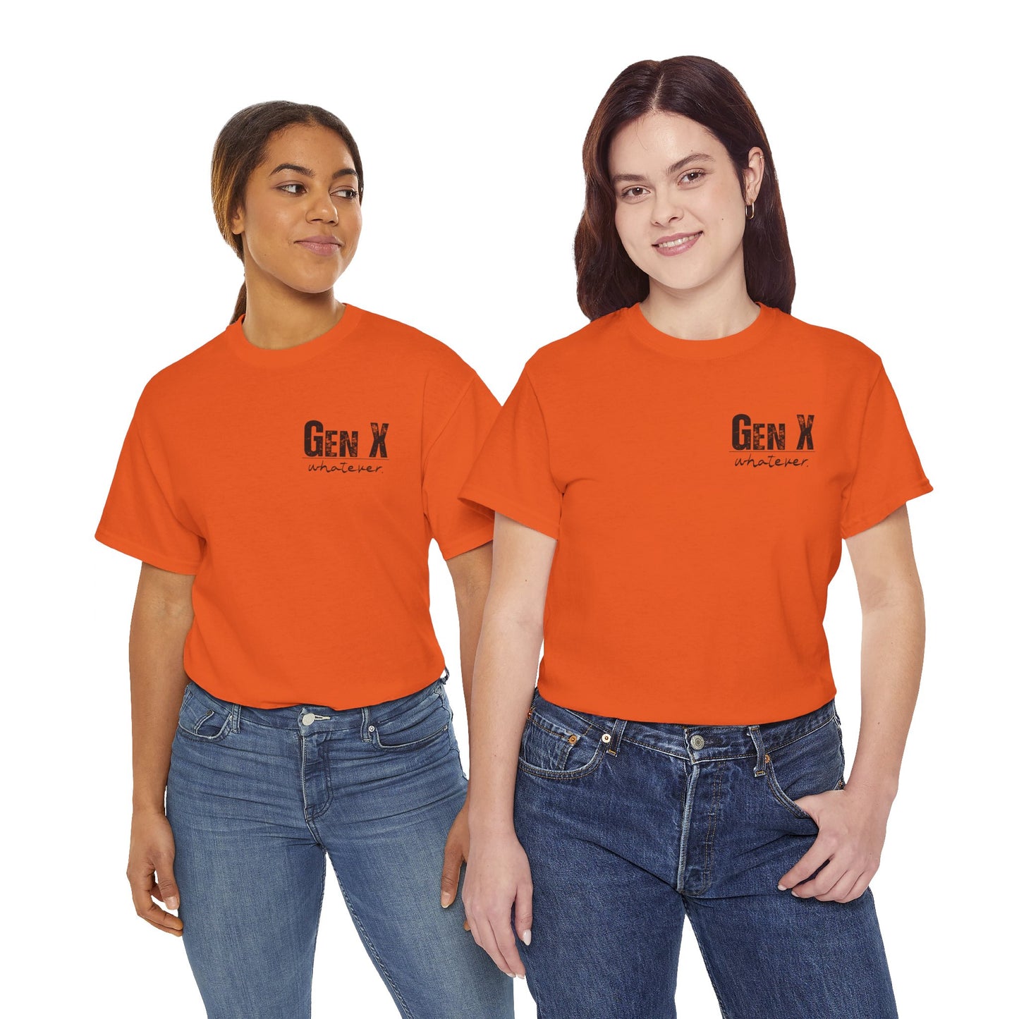 GEN X Definition Unisex Heavy Cotton T-Shirt Front & Back