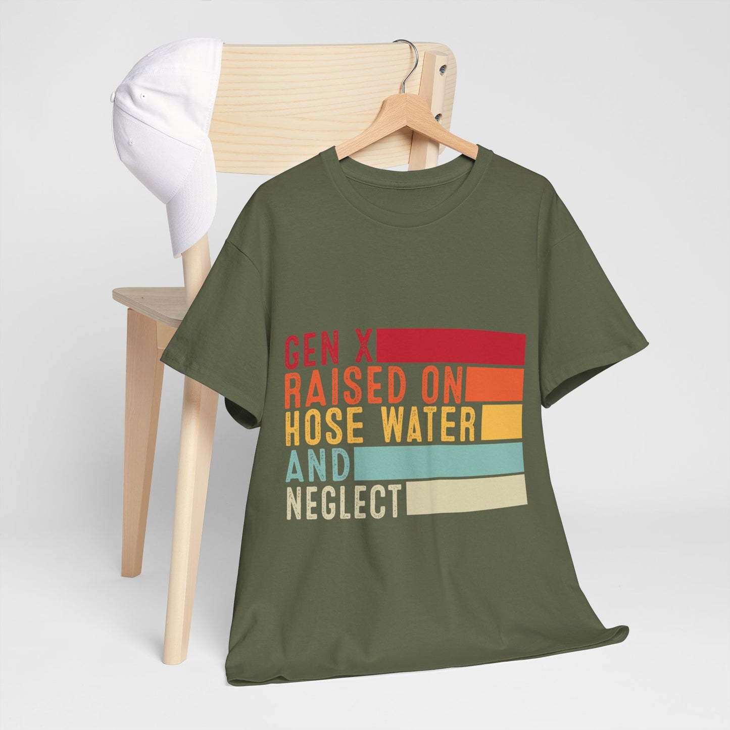 GEN X Raised On Hose Water & Neglect Tshirt Unisex Heavy Cotton
