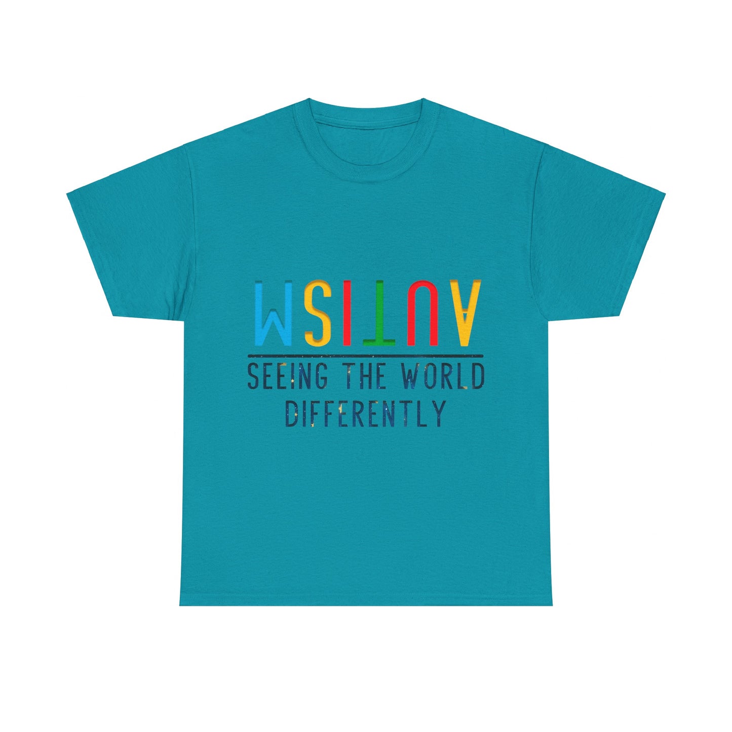 Autism Seeing the World Differently T-shirt Unisex Heavy Cotton