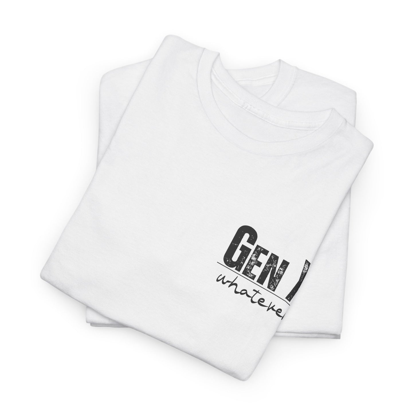 GEN X Definition Unisex Heavy Cotton T-Shirt Front & Back