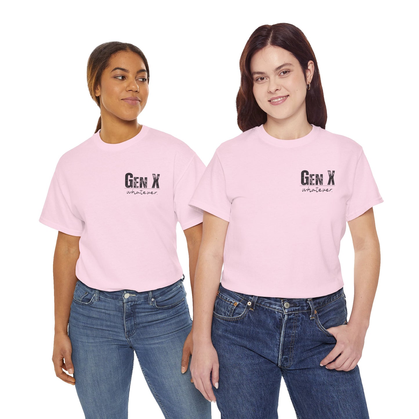 GEN X Definition Unisex Heavy Cotton T-Shirt Front & Back