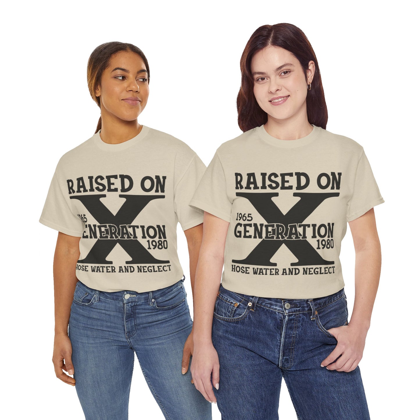 GEN X Raised On Hose Water & Neglect Tshirt Unisex Heavy Cotton