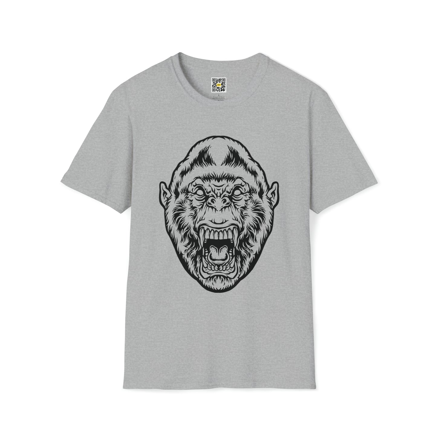 Angry Beast Gorilla Head T-Shirt Jungle Zoo Amazon Animals