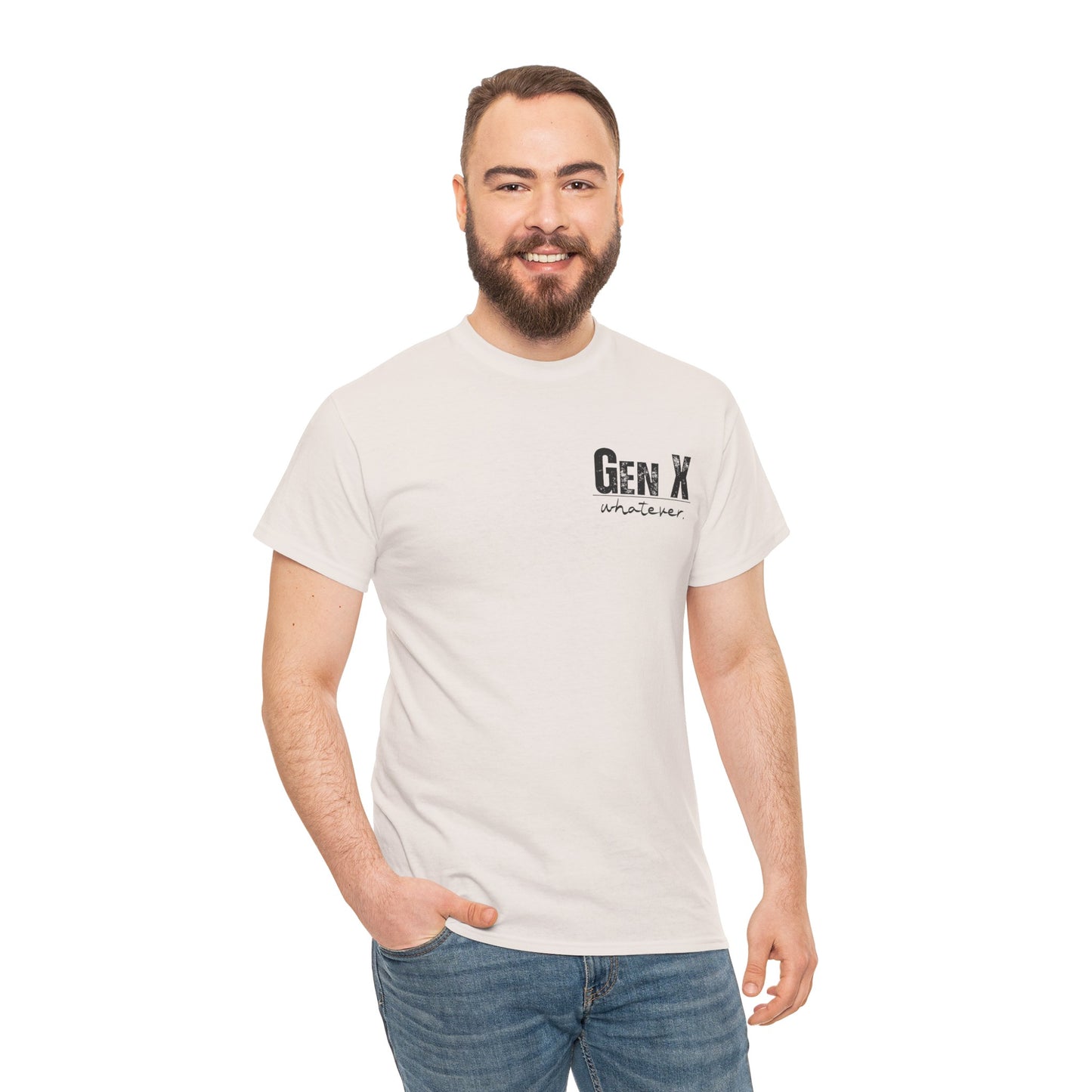 GEN X Definition Unisex Heavy Cotton T-Shirt Front & Back