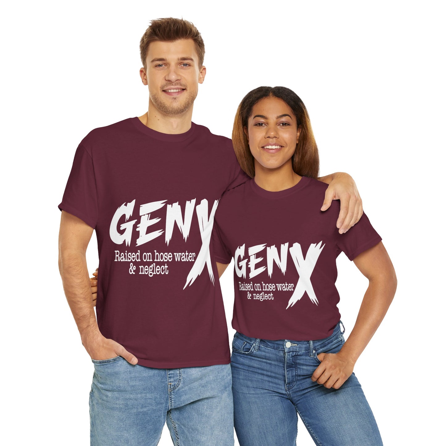 GEN X Raised On Hose Water & Neglect Tshirt Unisex Heavy Cotton