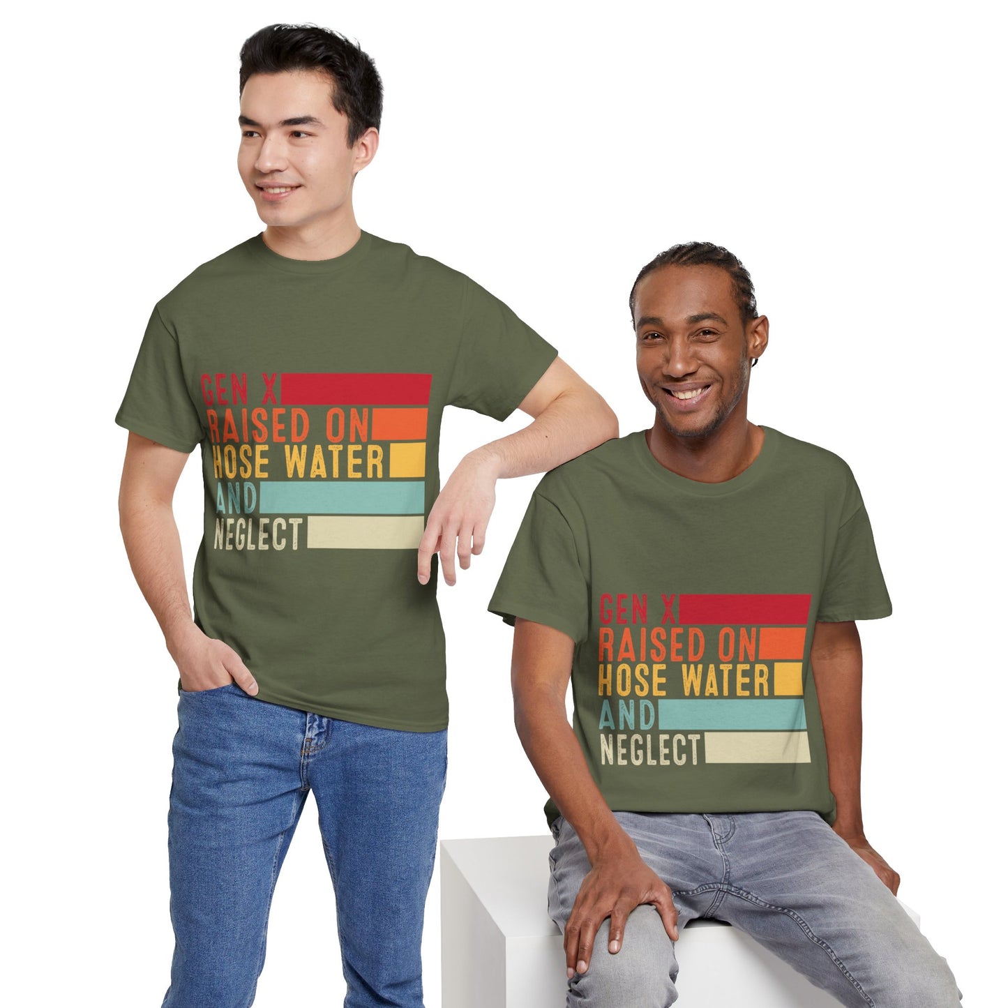 GEN X Raised On Hose Water & Neglect Tshirt Unisex Heavy Cotton