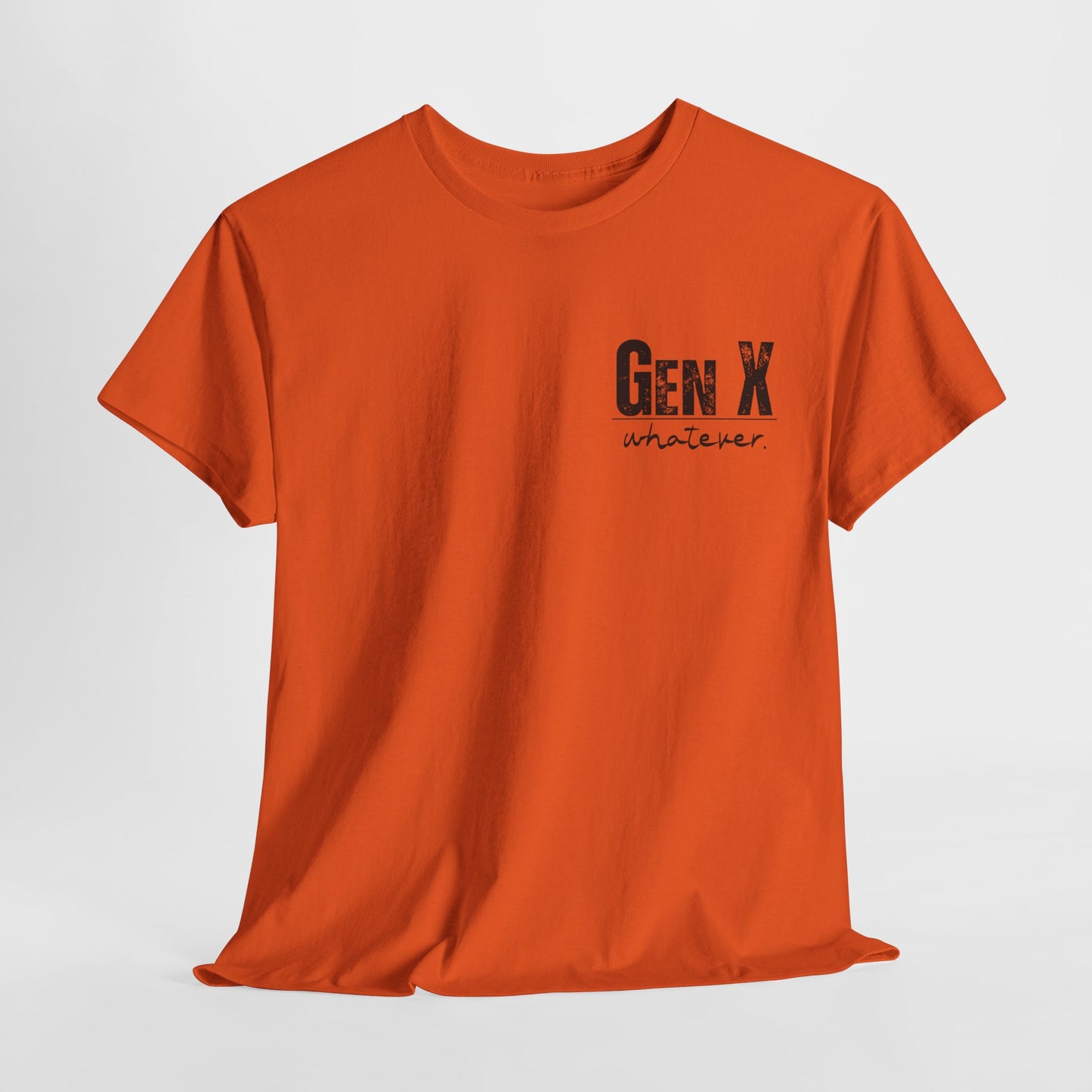 GEN X Definition Unisex Heavy Cotton T-Shirt Front & Back