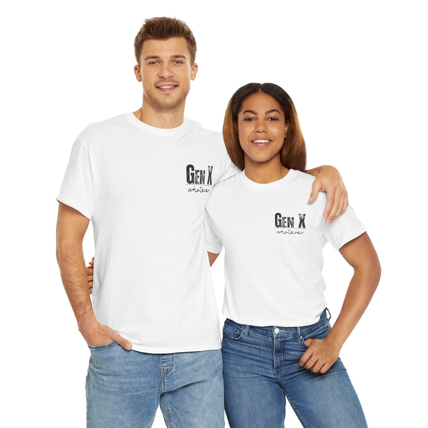 GEN X Definition Unisex Heavy Cotton T-Shirt Front & Back