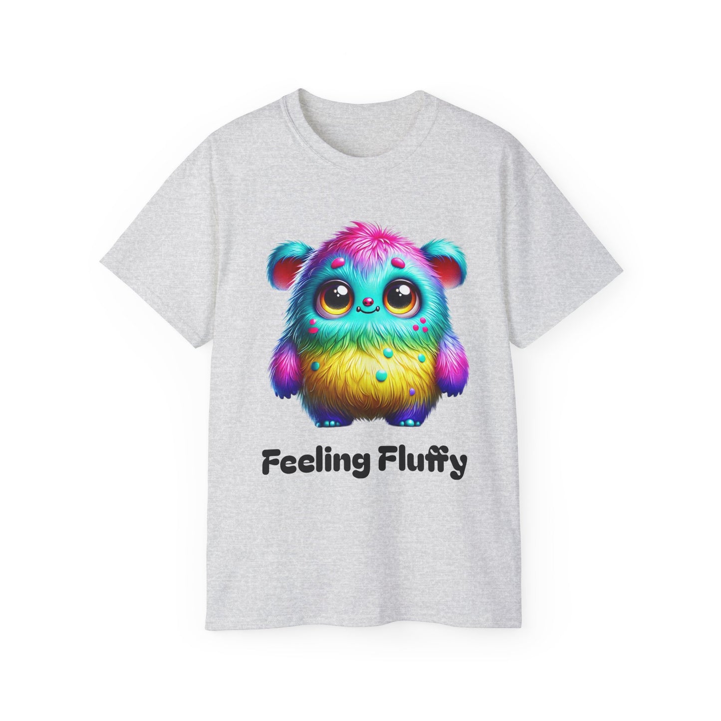 Feeling Fluffy Cute Colorful Monster Unisex Ultra Cotton Tee