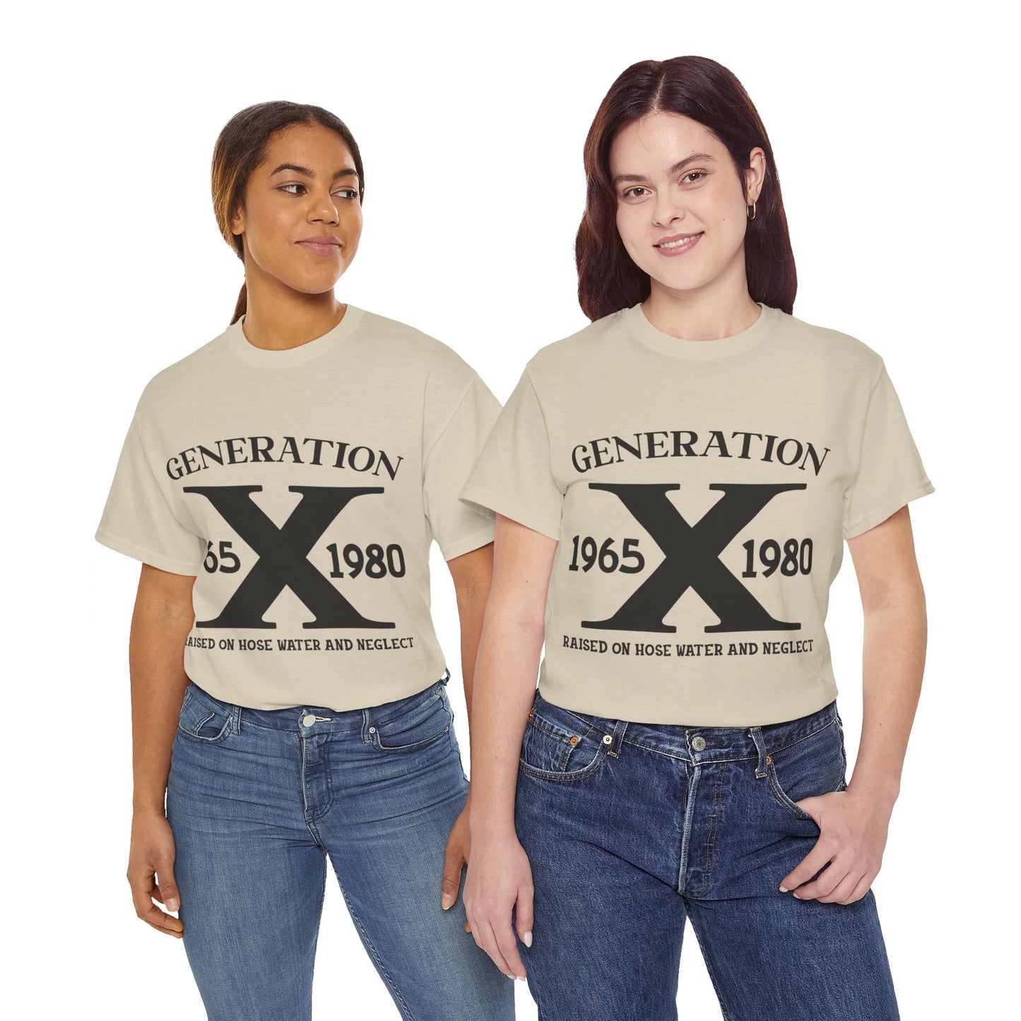 GEN X Raised On Hose Water & Neglect Tshirt Unisex Heavy Cotton