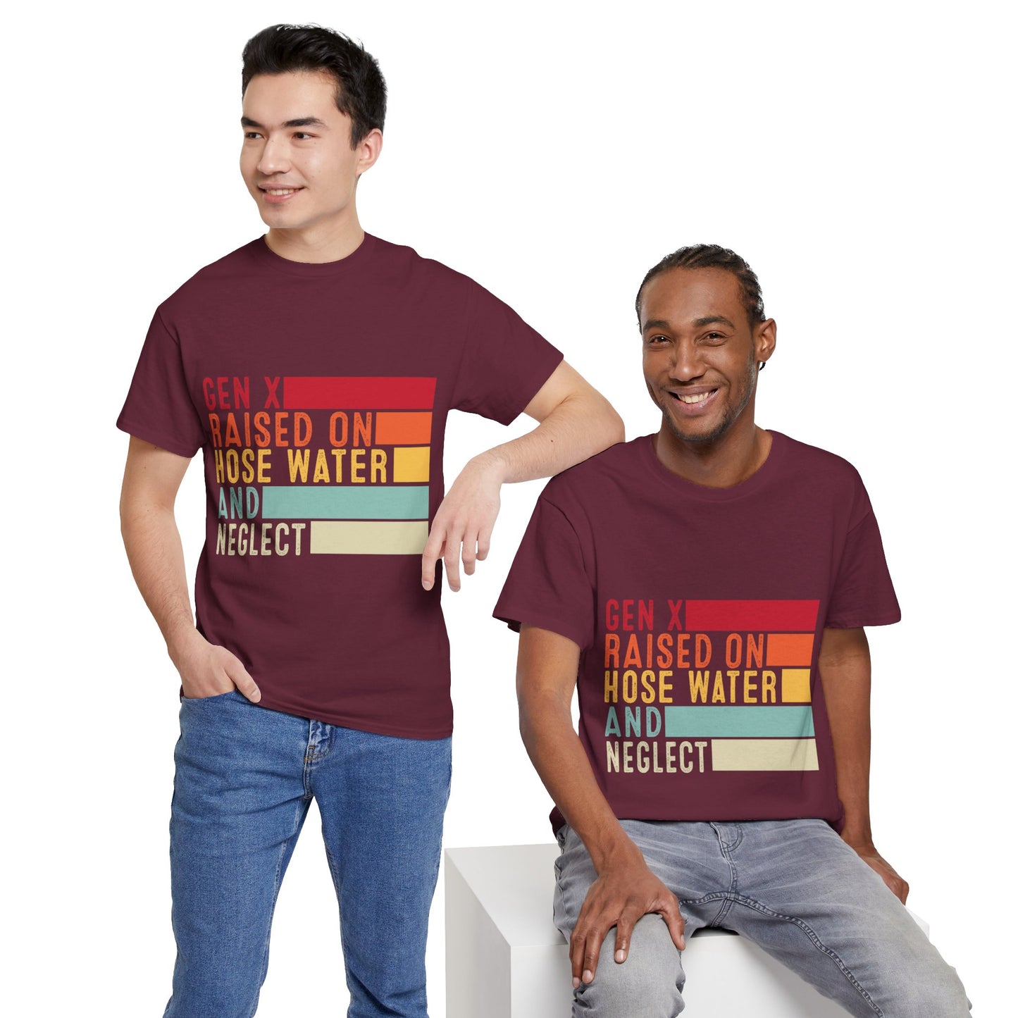 GEN X Raised On Hose Water & Neglect Tshirt Unisex Heavy Cotton