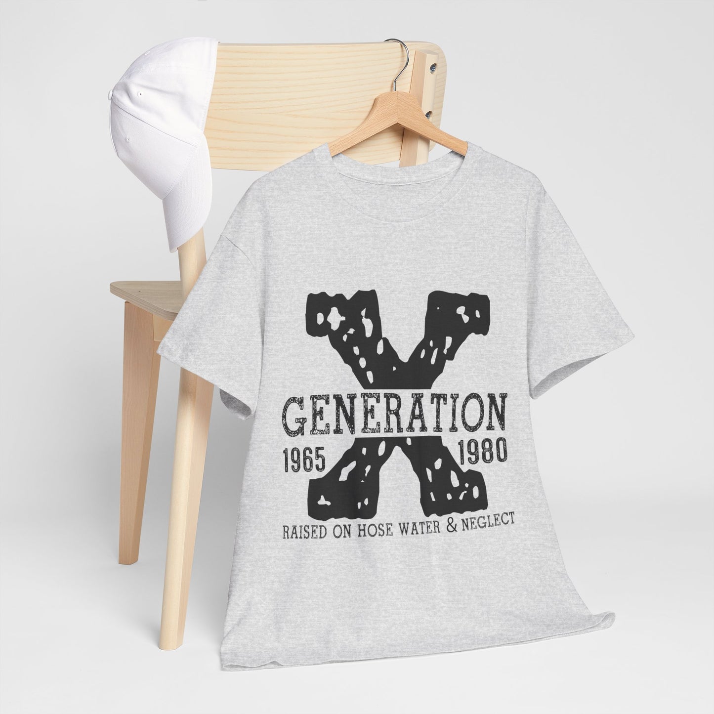 Copy of GEN X Raised On Hose Water & Neglect Tshirt Unisex Heavy Cotton
