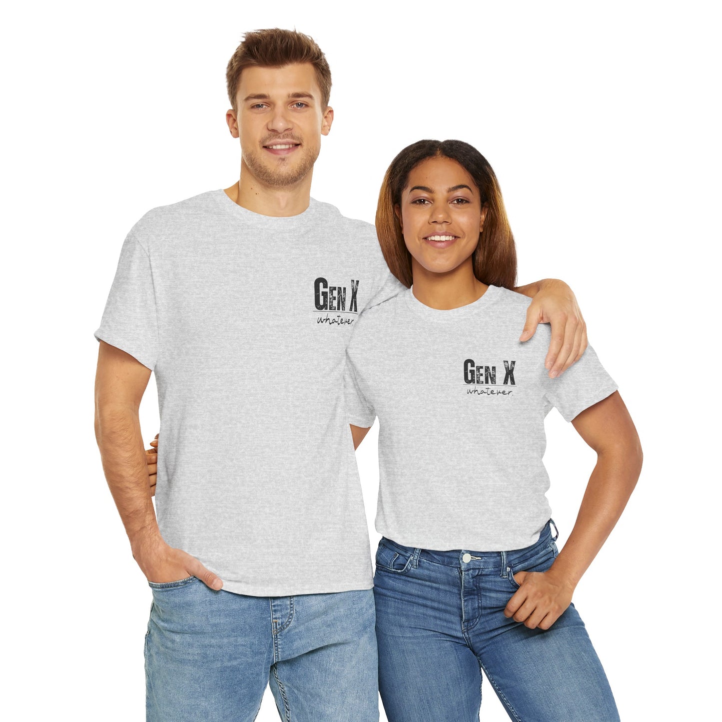 GEN X Definition Unisex Heavy Cotton T-Shirt Front & Back