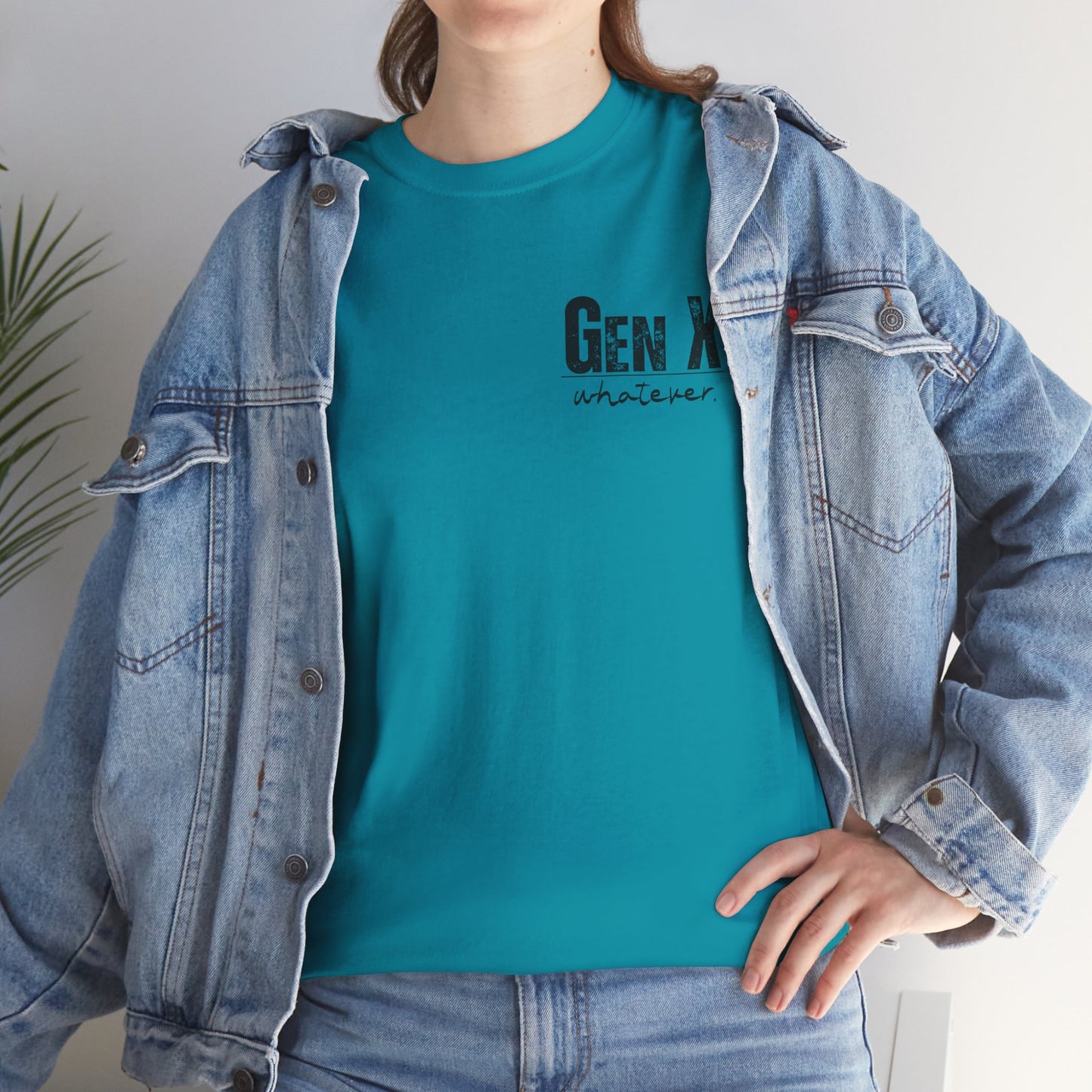 GEN X Definition Unisex Heavy Cotton T-Shirt Front & Back