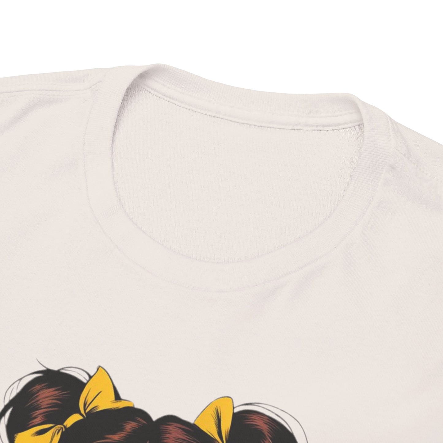 Sexy PopArt Girl with pigtails and Sucker Unisex heavy cotton Tshirt