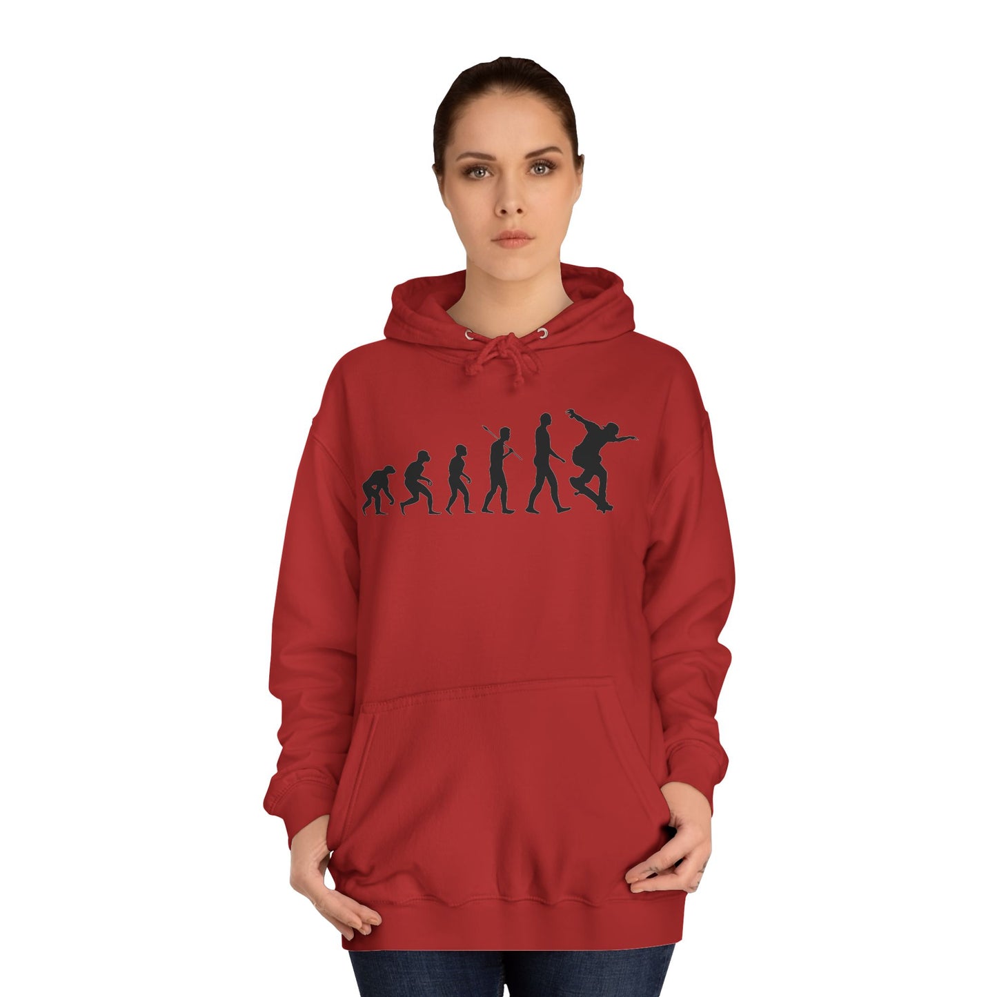 Evolution of Skateboarding Hoodie Stylish Graphic Pullover Unisex Skate Culture