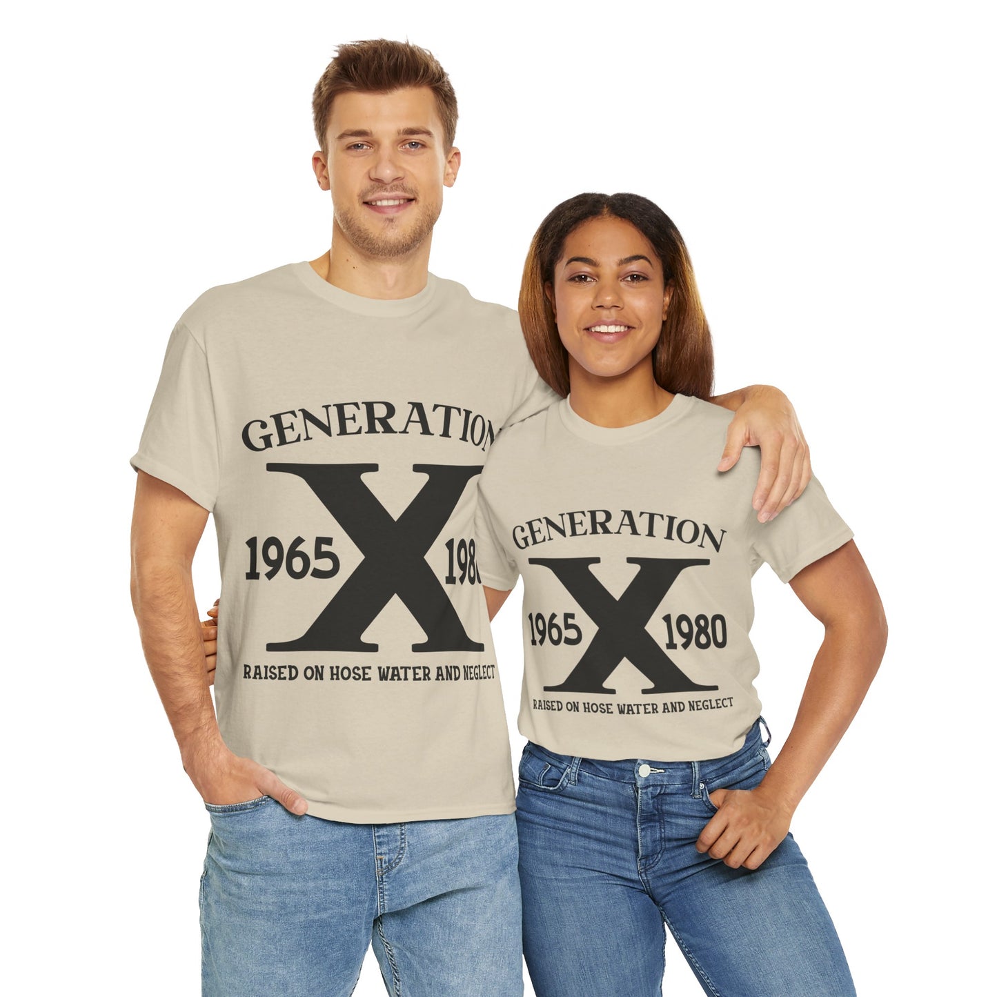 GEN X Raised On Hose Water & Neglect Tshirt Unisex Heavy Cotton