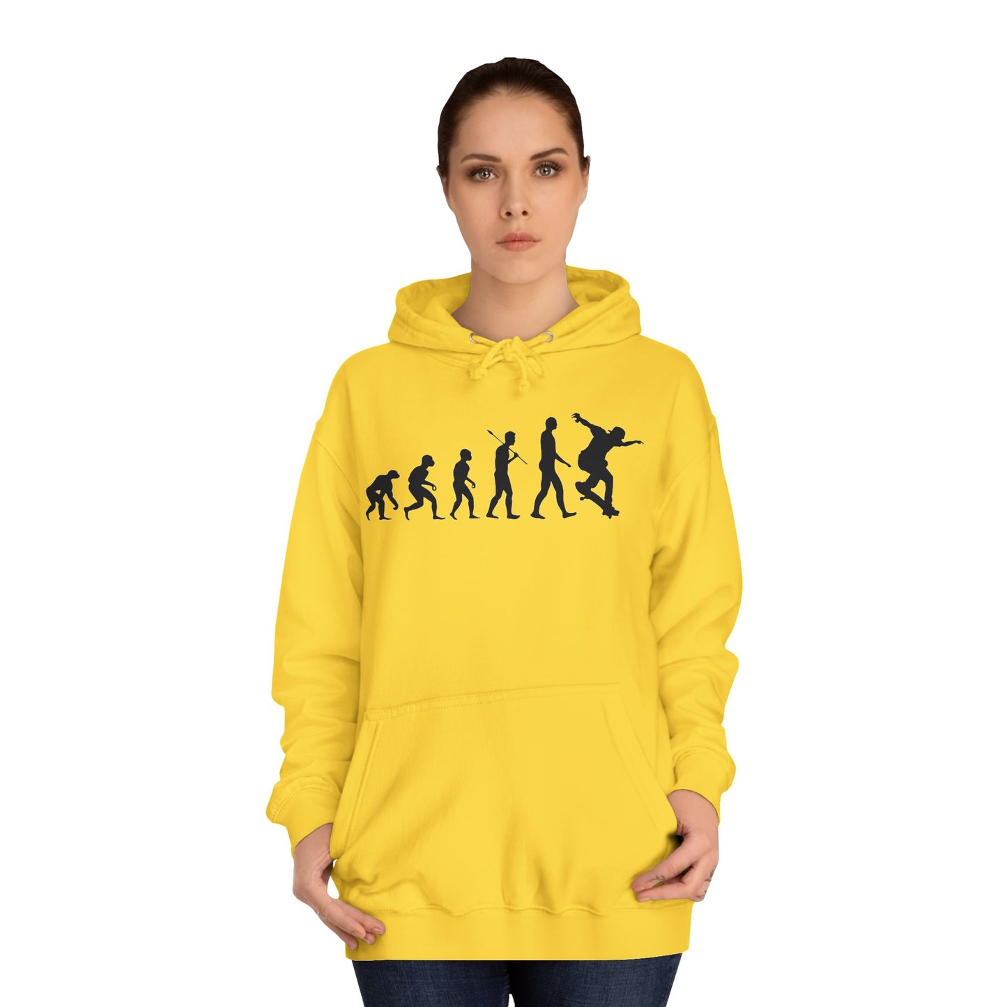 Evolution of Skateboarding Hoodie Stylish Graphic Pullover Unisex Skate Culture