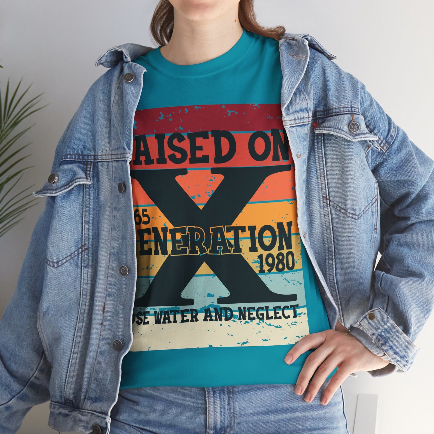 GEN X Raised On Hose Water & Neglect Tshirt Unisex Heavy Cotton