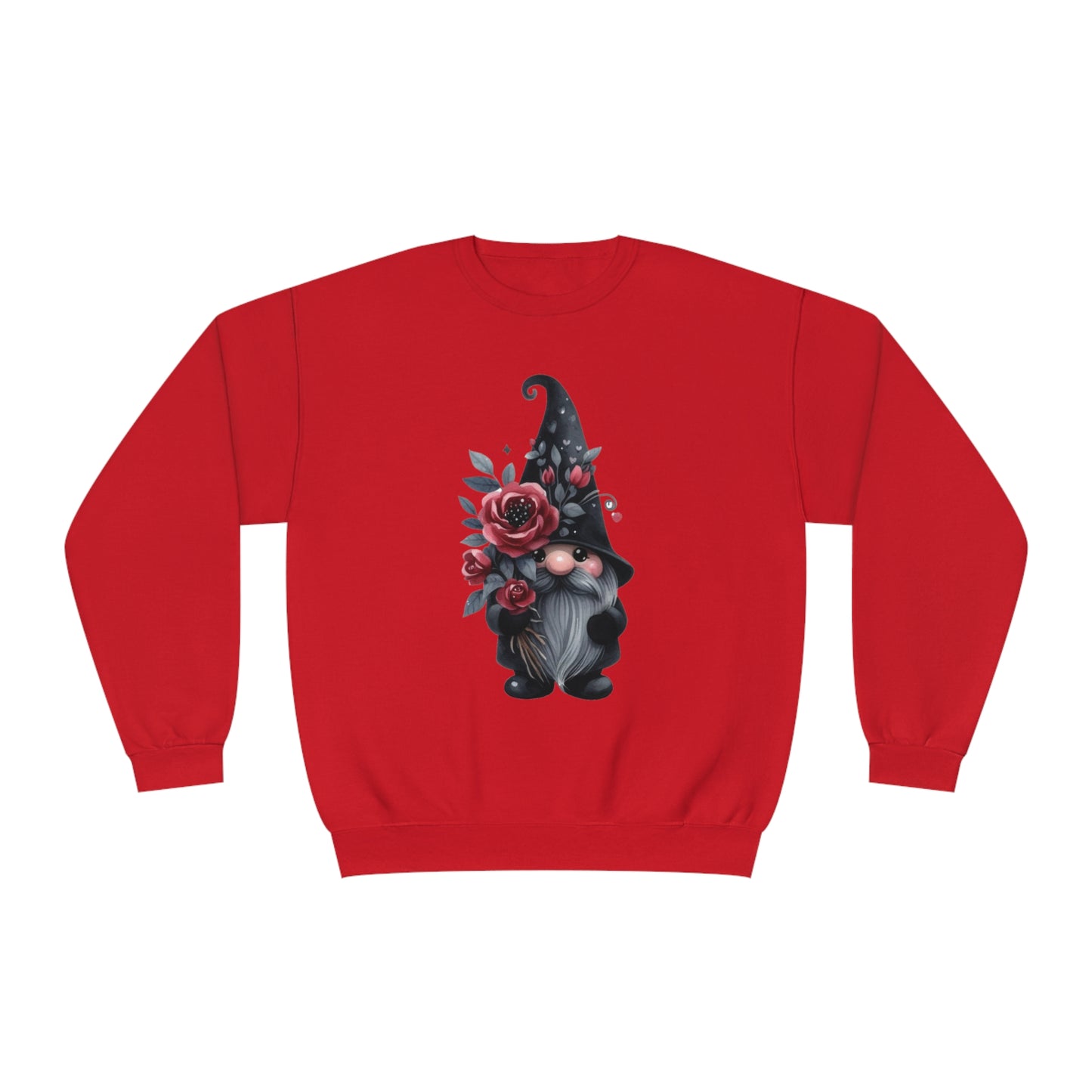 Black Valentine Gnome Unisex NuBlend® Crewneck Sweatshirt