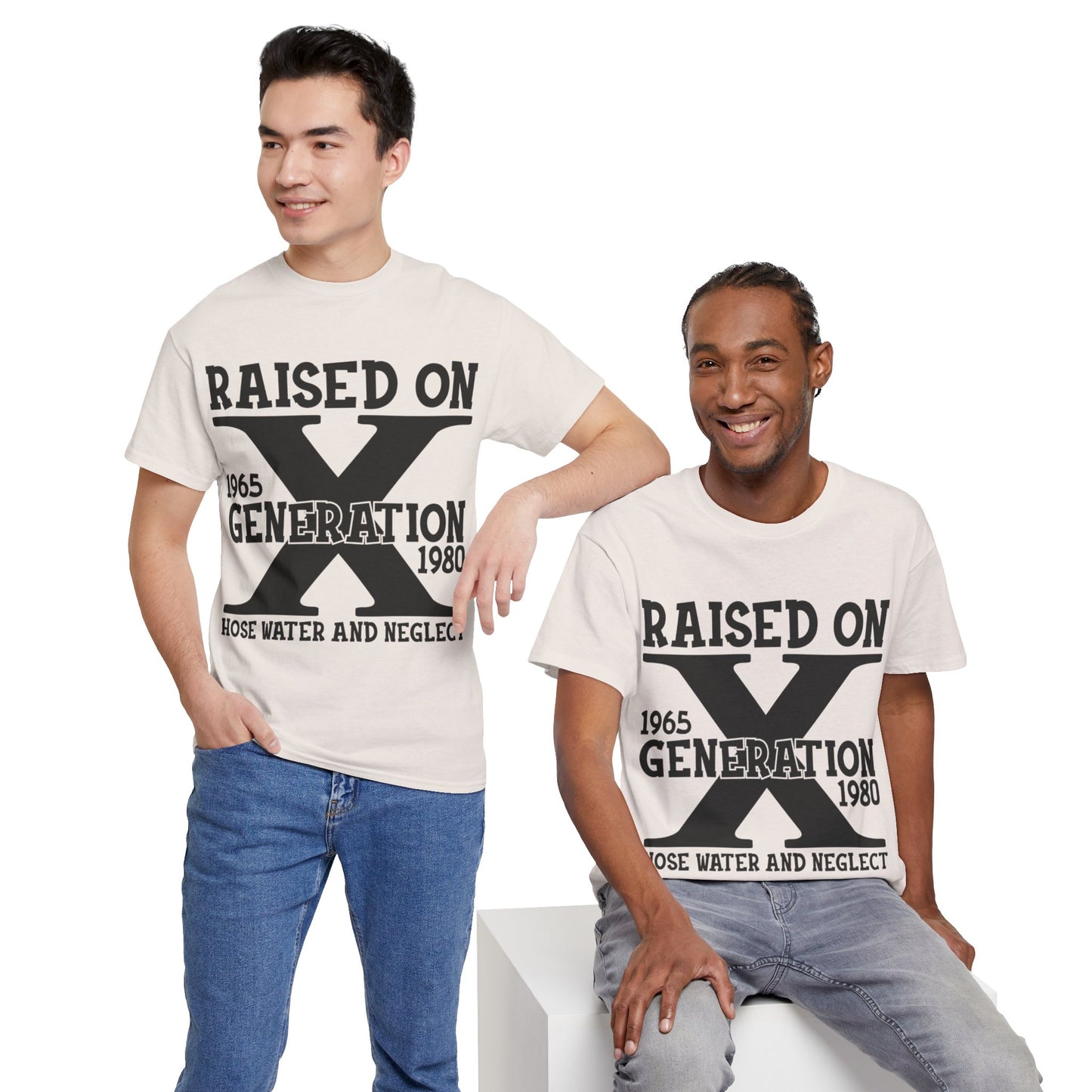 GEN X Raised On Hose Water & Neglect Tshirt Unisex Heavy Cotton