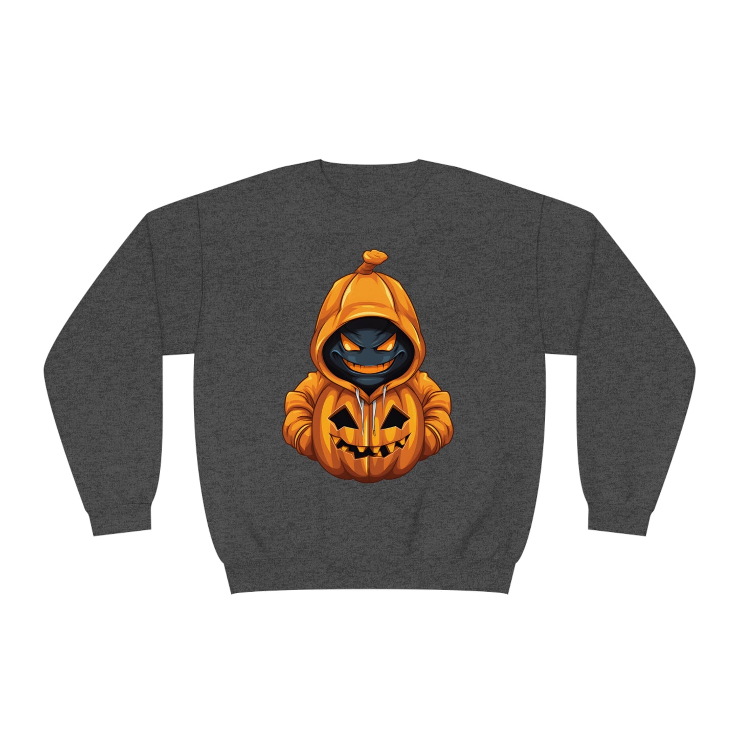 Halloween Scary Hoodie Pumpkin Character Unisex NuBlend® Crewneck Sweatshirt