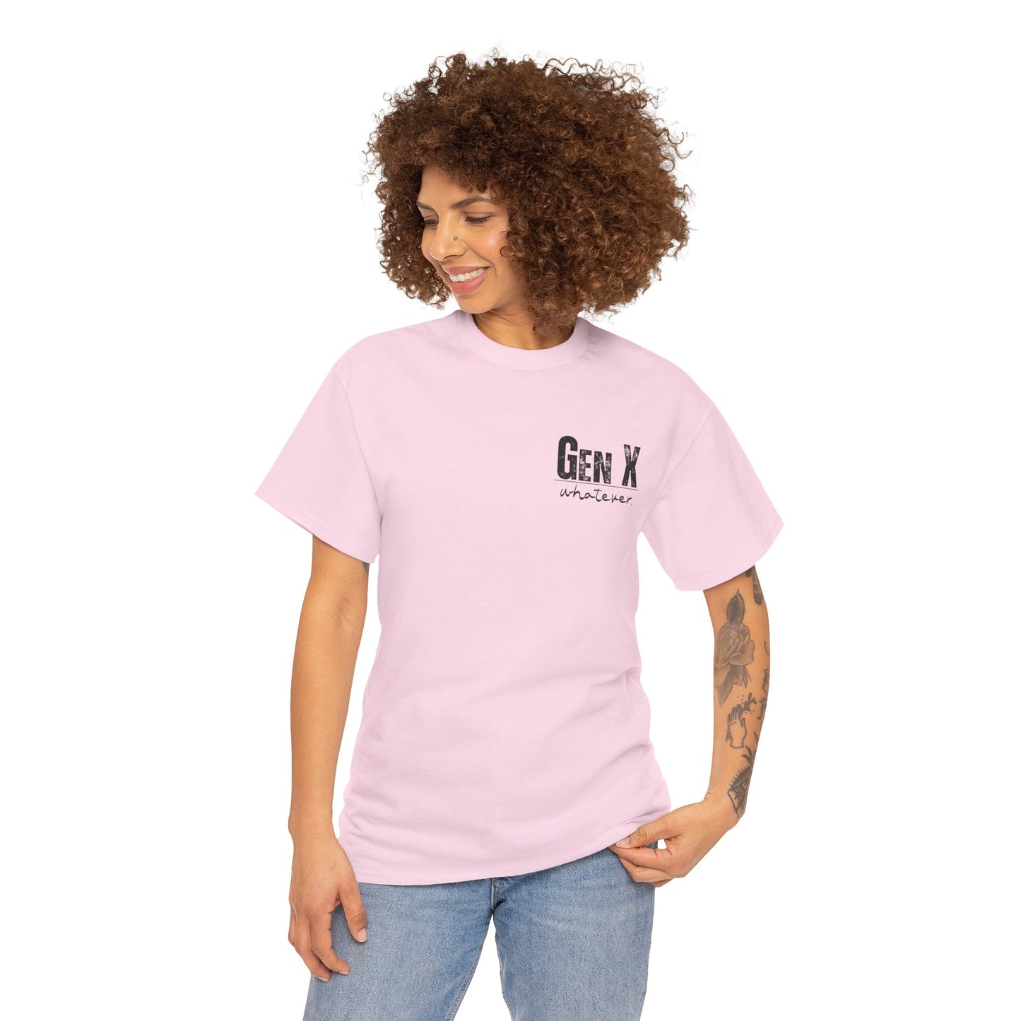 GEN X Definition Unisex Heavy Cotton T-Shirt Front & Back
