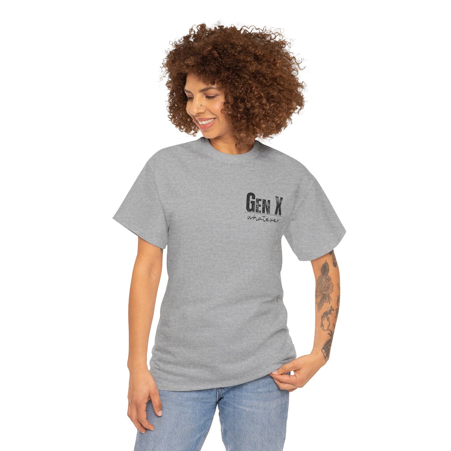 GEN X Definition Unisex Heavy Cotton T-Shirt Front & Back