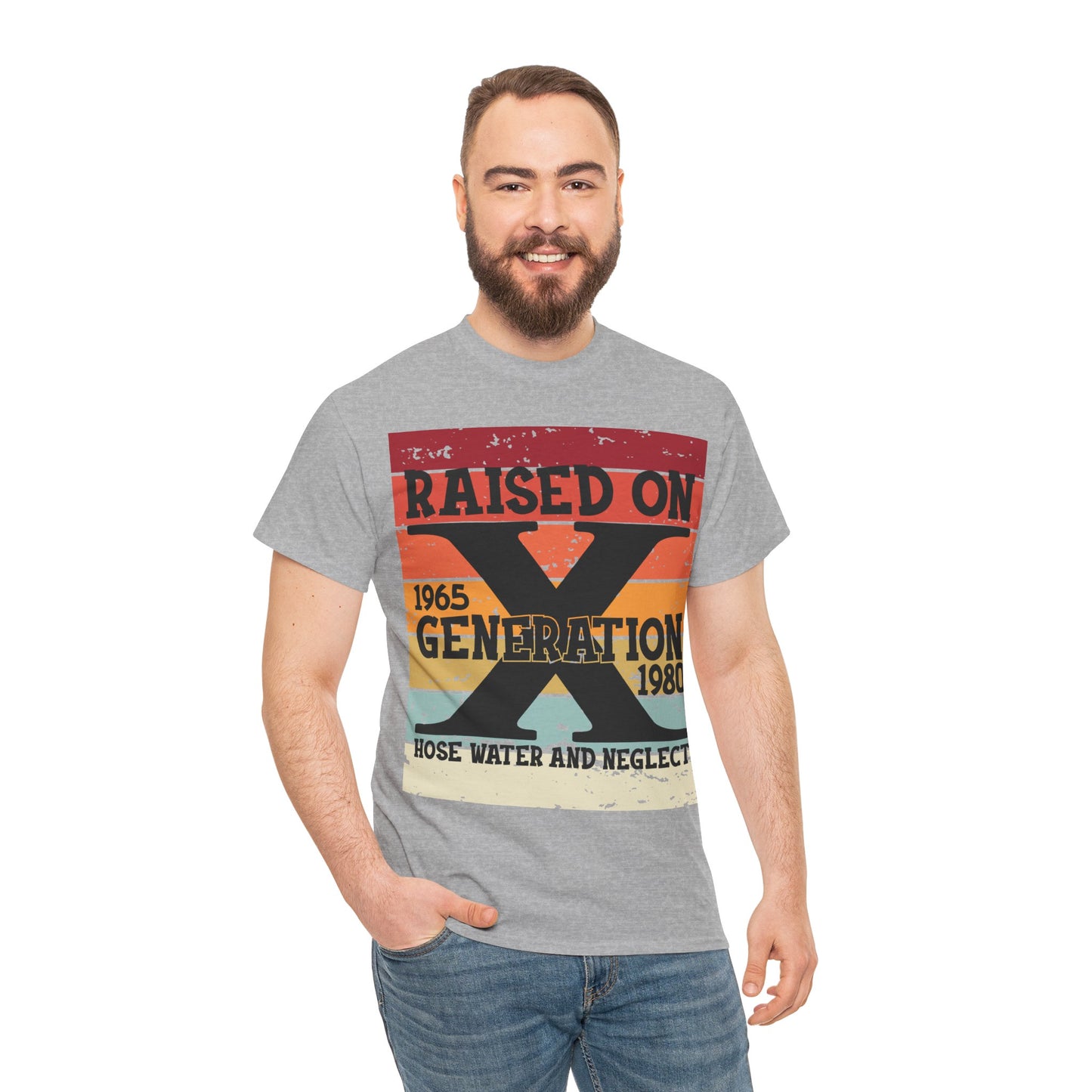 GEN X Raised On Hose Water & Neglect Tshirt Unisex Heavy Cotton