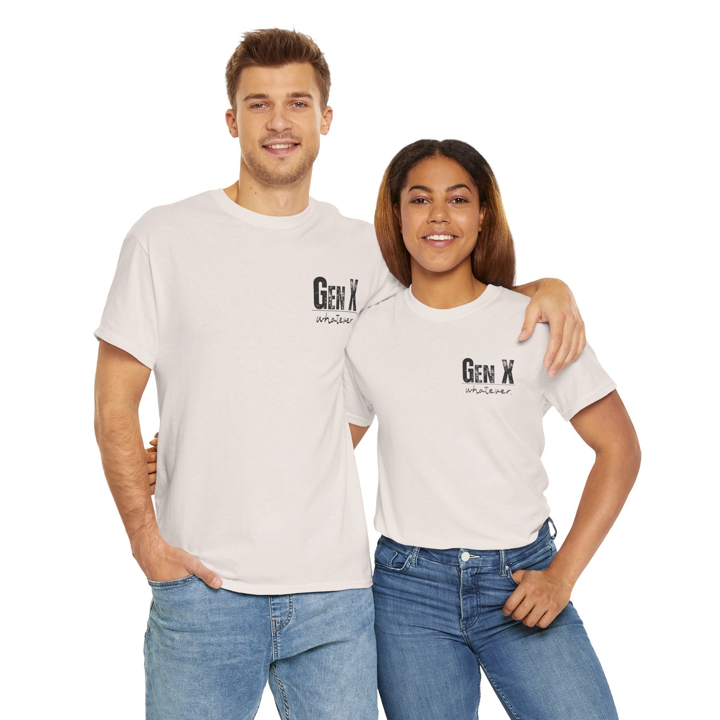GEN X Definition Unisex Heavy Cotton T-Shirt Front & Back