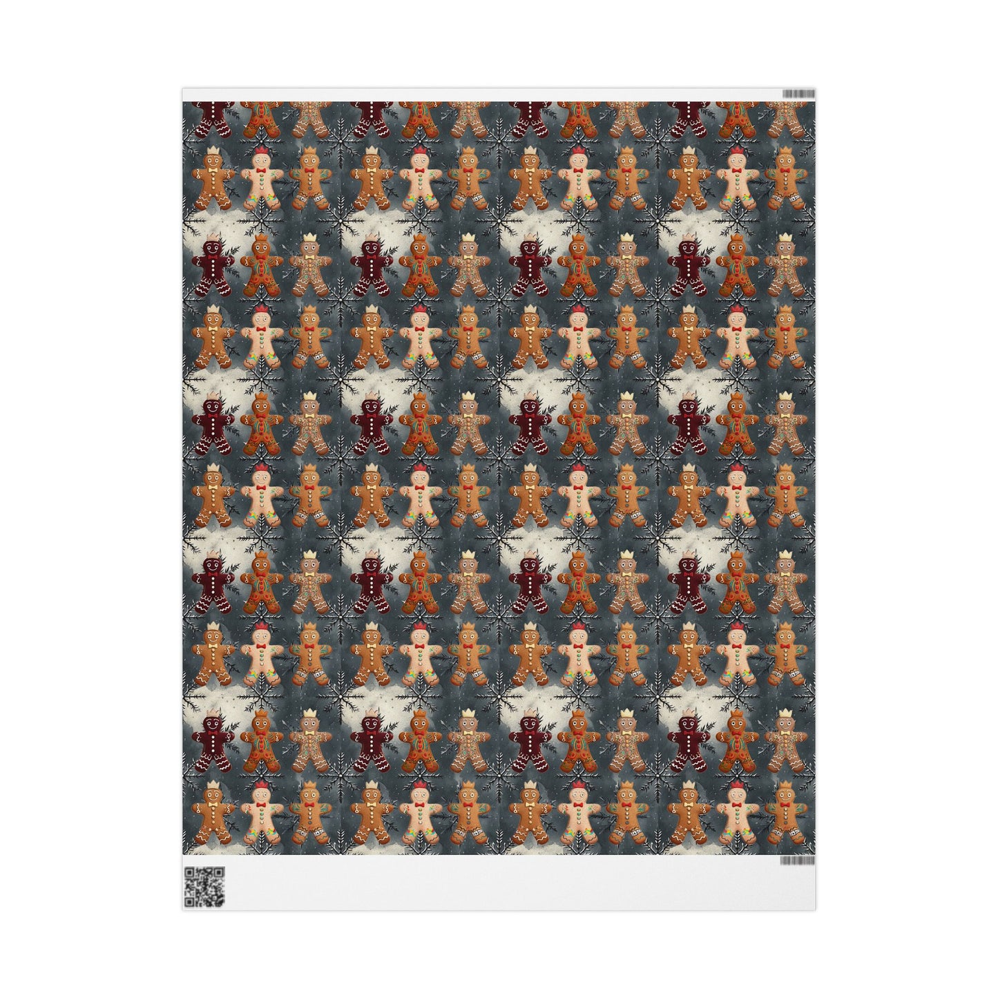 Wrapping Paper - Tattooed Gingerbread Men (Multiple lengths)