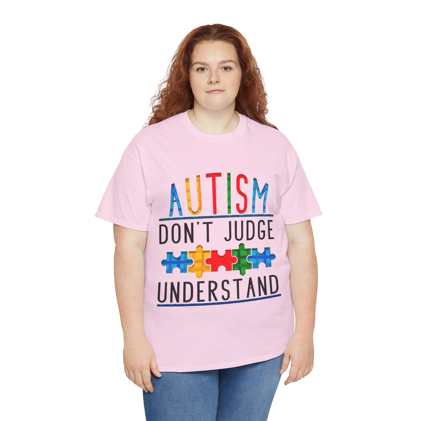 Autism Don't Judge Understand T-shirt Unisex Heavy Cotton