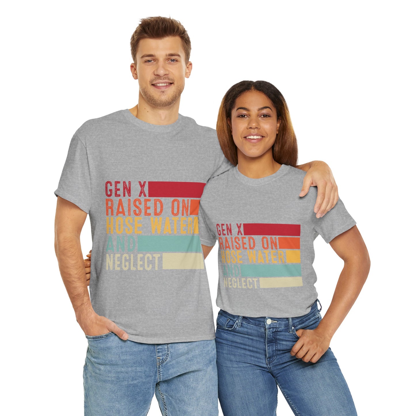 GEN X Raised On Hose Water & Neglect Tshirt Unisex Heavy Cotton