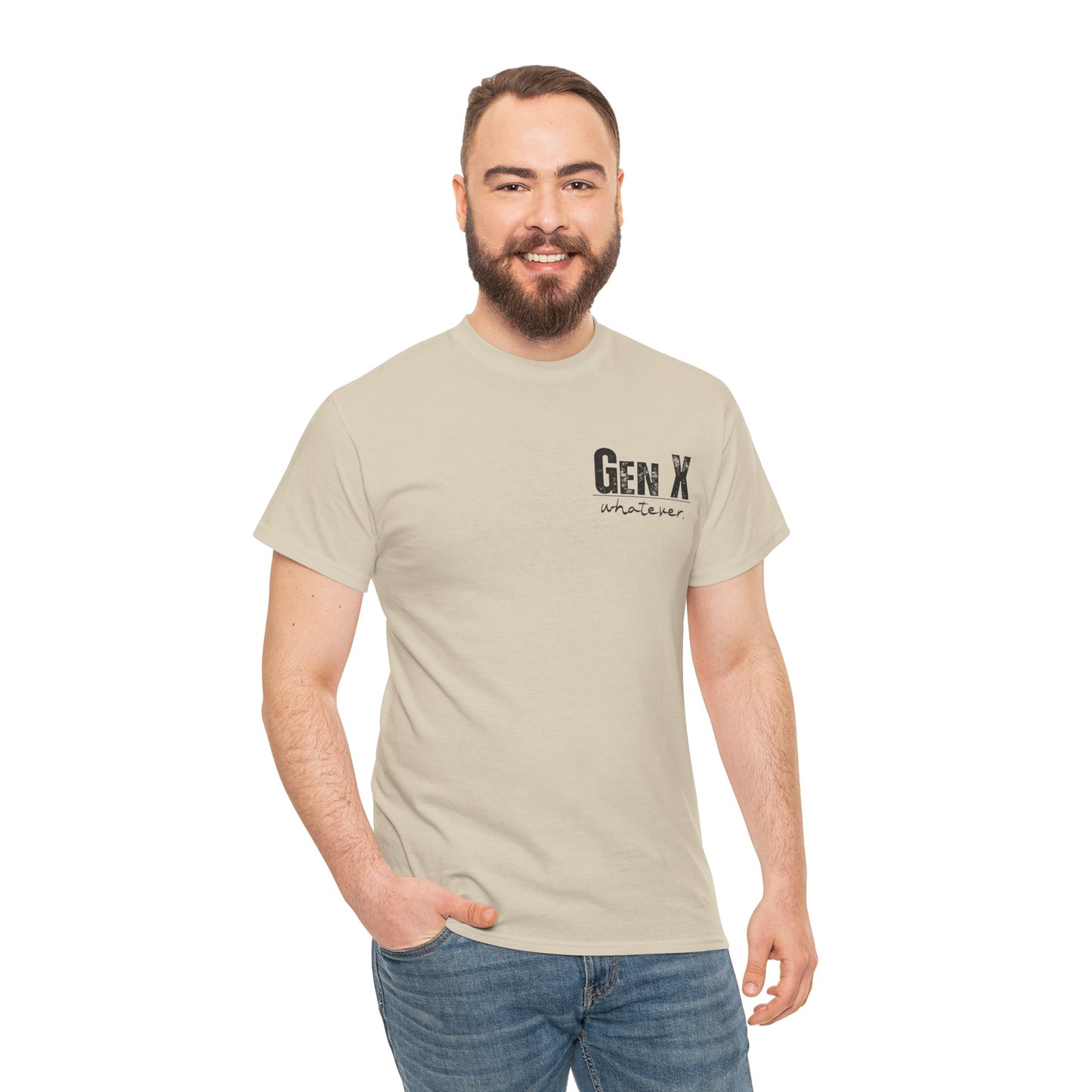 GEN X Definition Unisex Heavy Cotton T-Shirt Front & Back