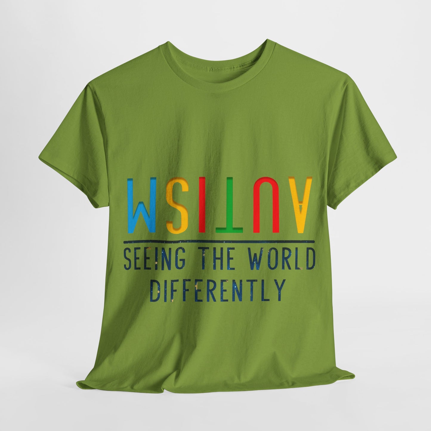 Autism Seeing the World Differently T-shirt Unisex Heavy Cotton