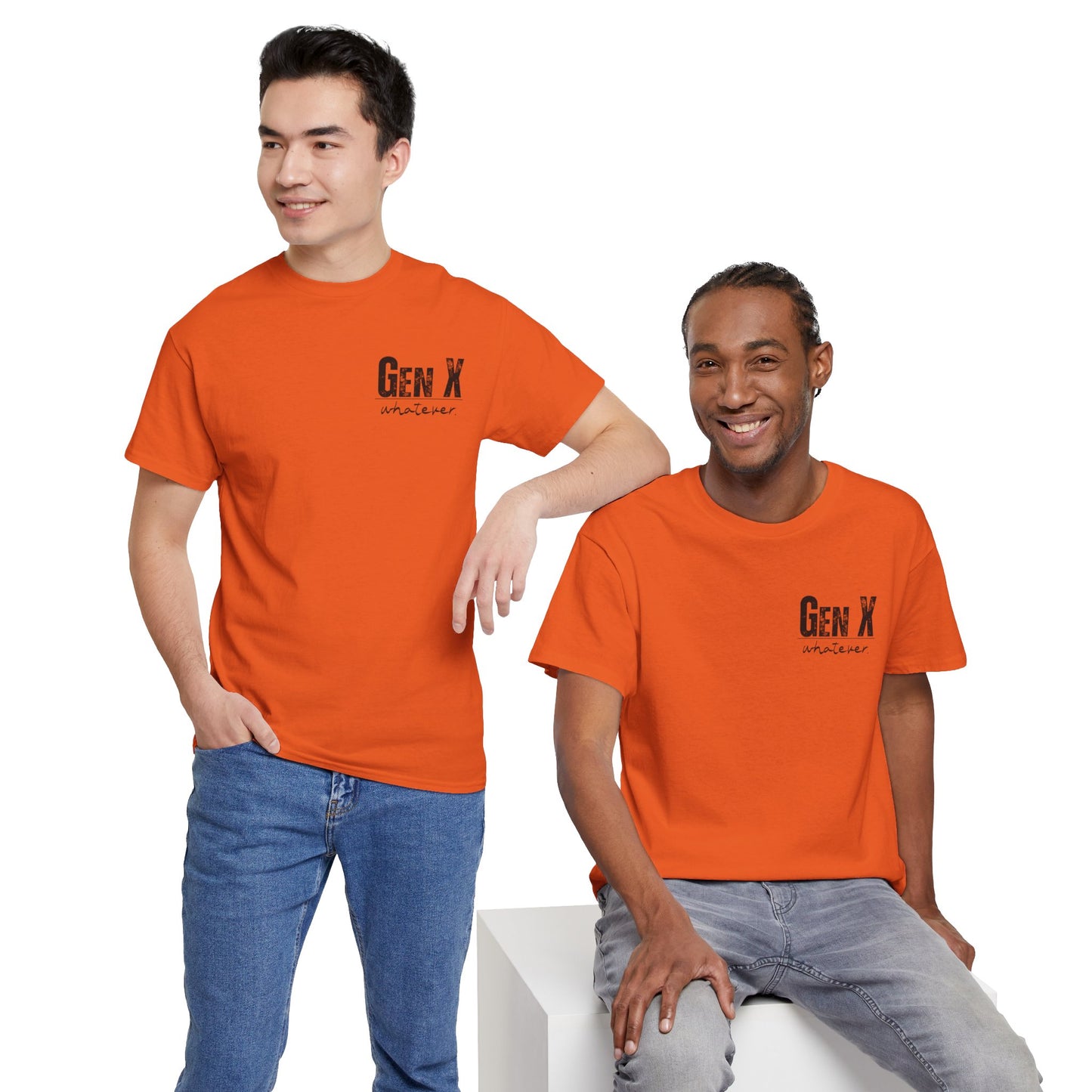 GEN X Definition Unisex Heavy Cotton T-Shirt Front & Back