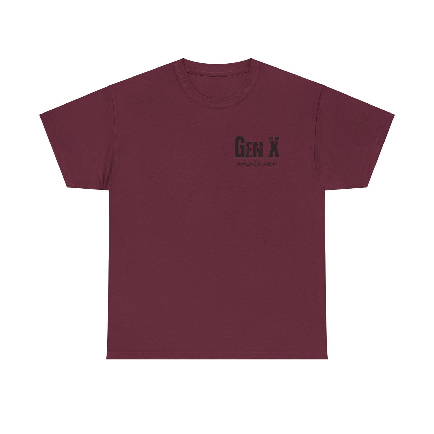GEN X Definition Unisex Heavy Cotton T-Shirt Front & Back
