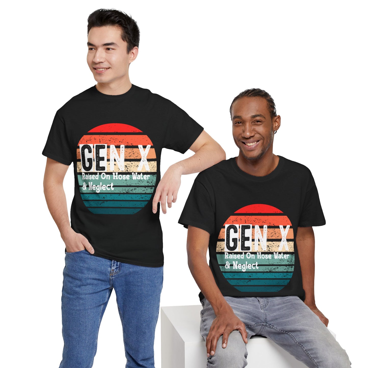 GEN X Raised On Hose Water & Neglect Tshirt Unisex Heavy Cotton
