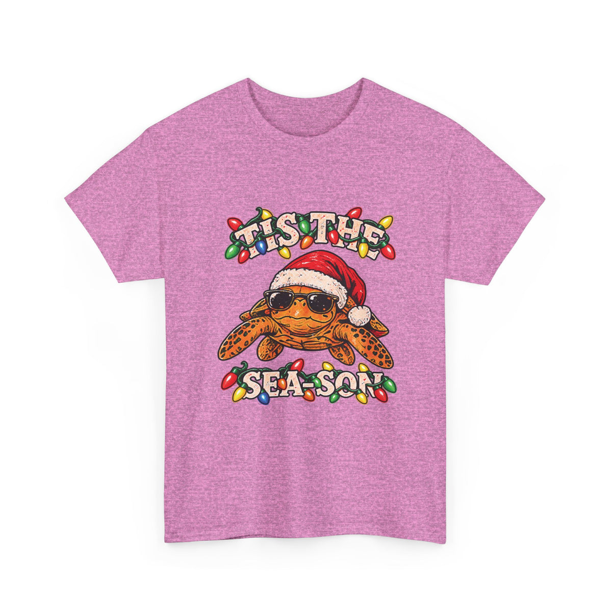 Tis the Sea-Son Christmas Sea Turtle T-Shirt – Coastal Holiday Tee