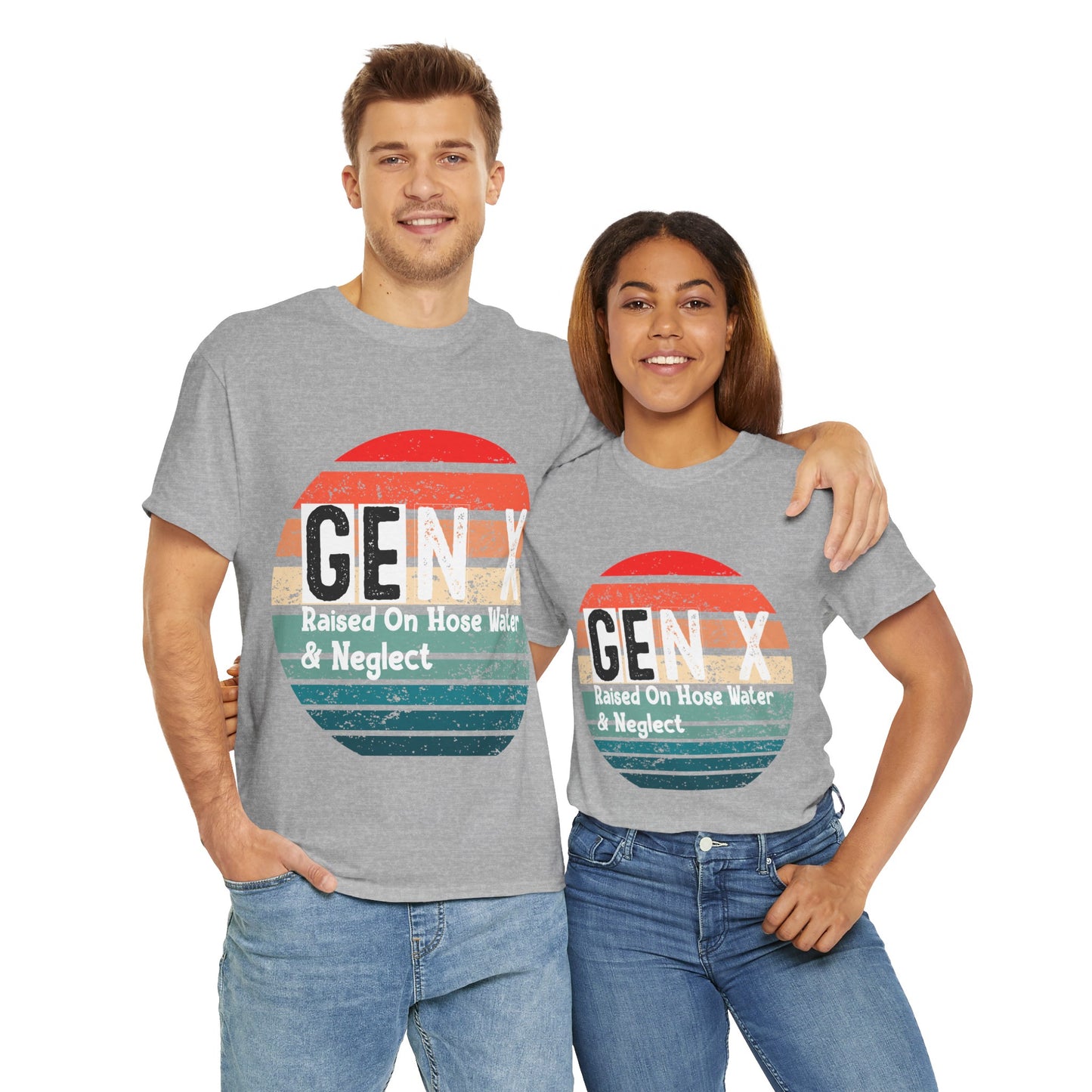 GEN X Raised On Hose Water & Neglect Tshirt Unisex Heavy Cotton