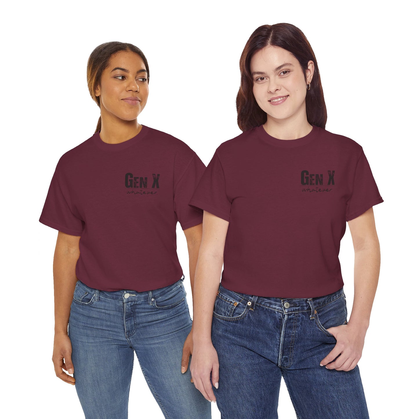 GEN X Definition Unisex Heavy Cotton T-Shirt Front & Back