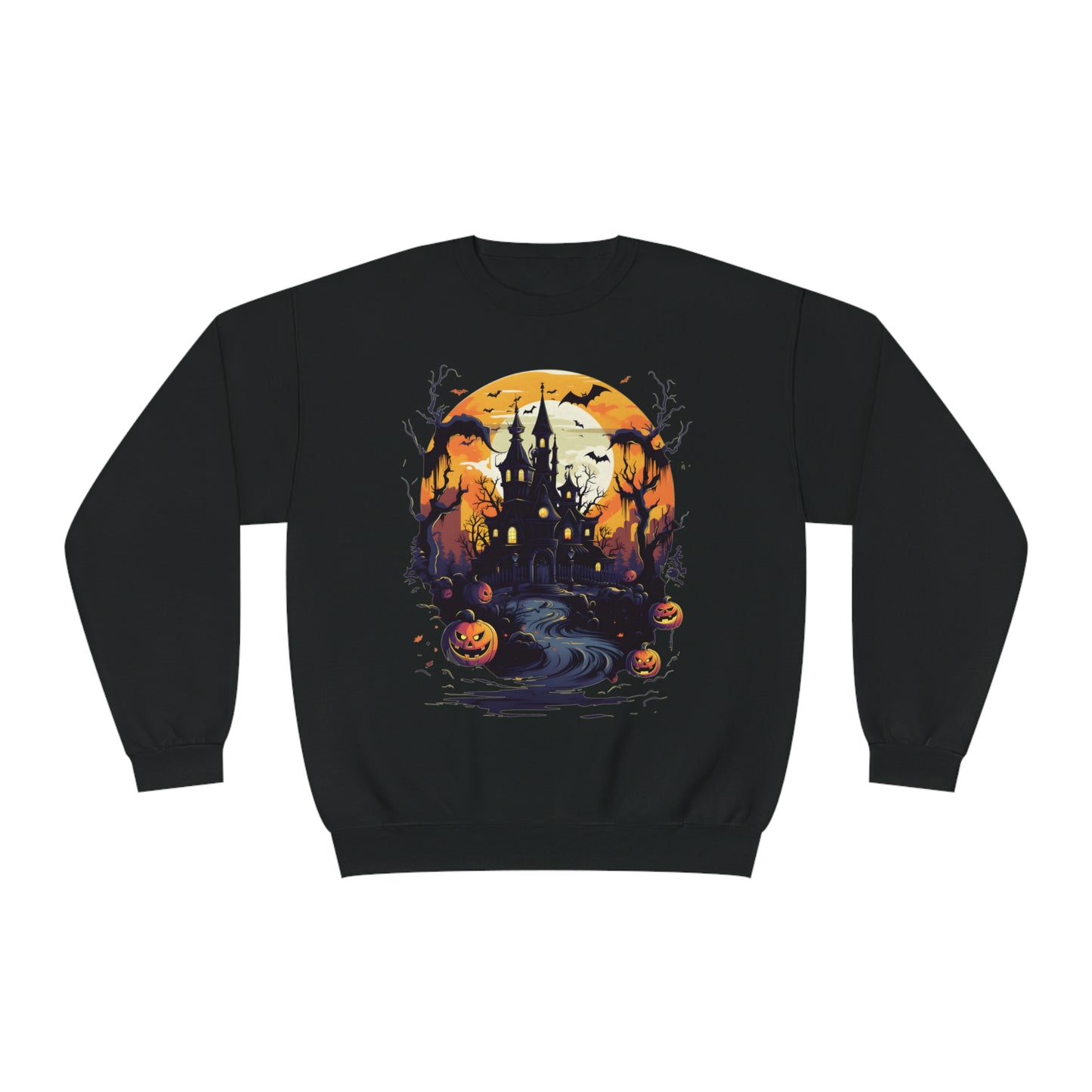 Halloween - Spooky House Unisex NuBlend® Crewneck Sweatshirt