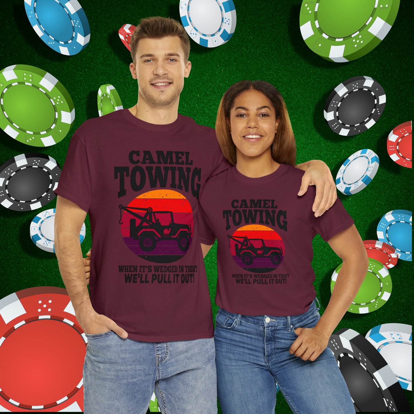 Camel Towing When its wedged in tight we'll pull it out T-Shirt